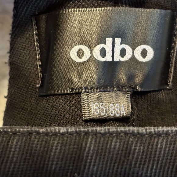 ODBO Skirtall‎ Black Denim Pinafore Bib Overall Mini Jumper Androgen Emo Sz S - Picture 6 of 11